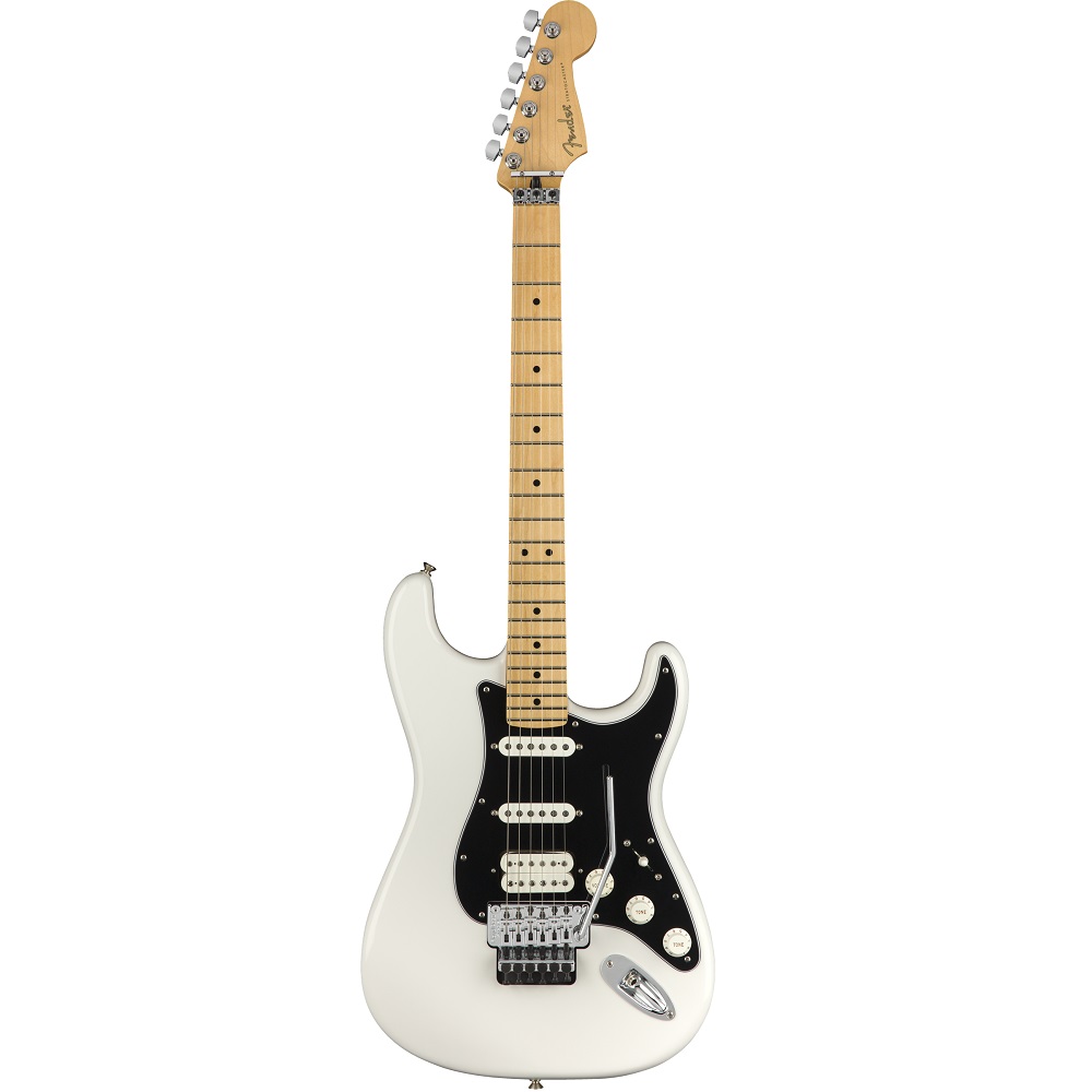 White and black store fender stratocaster